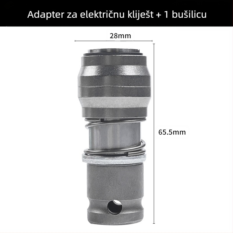 Prenosni višenamjenski alat: pretvorljivi električni ključ u električni čekić, s brzim stezanjem, metalna konstrukcija, 1 komplet, za kućnu uporabu