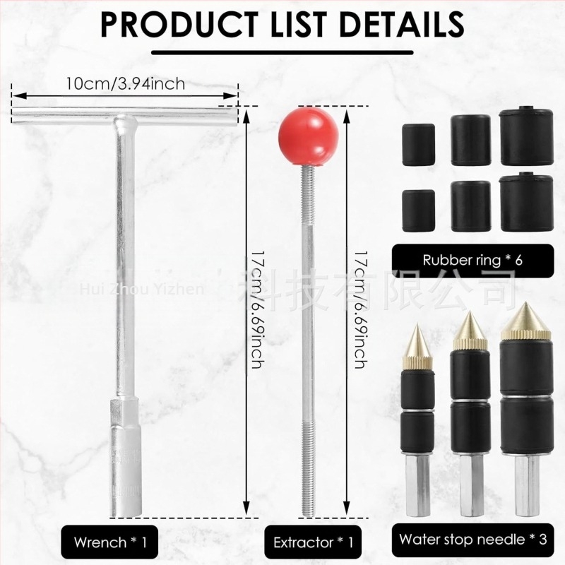 Igla za zaustavljanje vode za PPR cijevi, 0.2 kg, dimenzije 1/2 inča, 3/4 inča i 1 inča