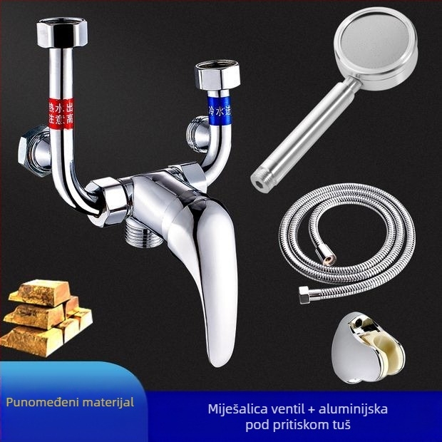 Električni miješajući ventil za bojler — pribor za tuš s U-oblikom miješanja, model 88543, stil moderna jednostavnost