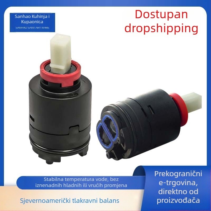 PHFX kartridž za balans tlaka slavine, ABS materijal; maksimalna temperatura 90°C; kut okretaja 90°; vijek trajanja 5 godina.