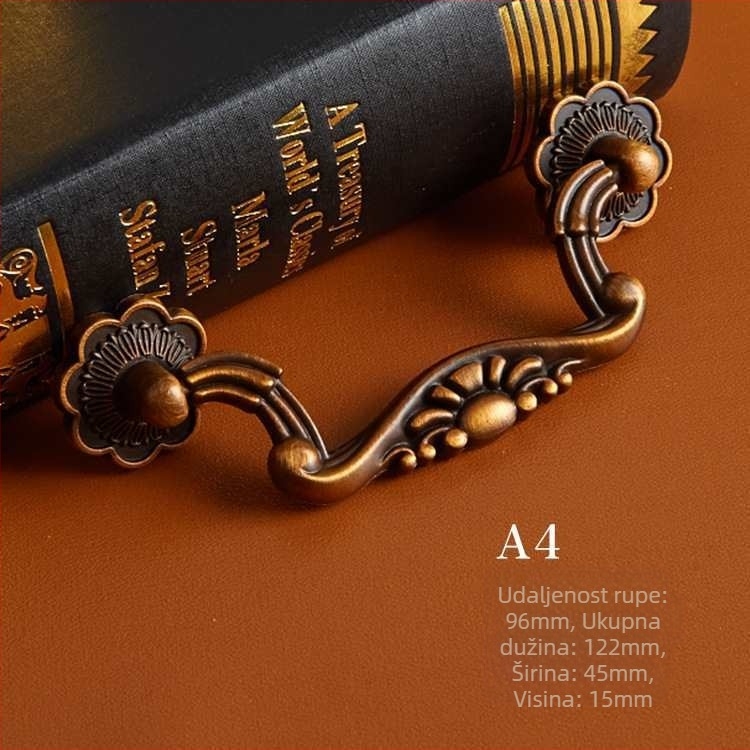 Ručka za vrata i ladice ormarića, cinkova legura, američko- i europsko stil kuhinjskih ormarića