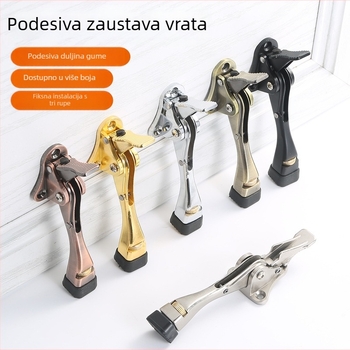 Automatski gornji držač vrata s kočnicom (Model 123; Materijal: cinkova legura i aluminijska legura; Obrada površine: elektroplatiranje; Ugradnja: zidni tip CT-01; Upravljački: automatski)