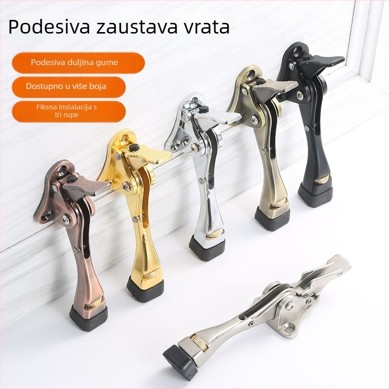 Automatski gornji držač vrata s kočnicom (Model 123; Materijal: cinkova legura i aluminijska legura; Obrada površine: elektroplatiranje; Ugradnja: zidni tip CT-01; Upravljački: automatski)