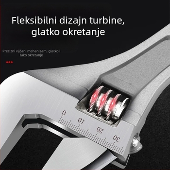 Ključ s regulacijom velikog otvora, višenamjenski kupaonski i cijev ključ, ručni alati za popravak | Marke: Other; Materijal: visoko ugljično čelika; Vrsta: pokretni ključ