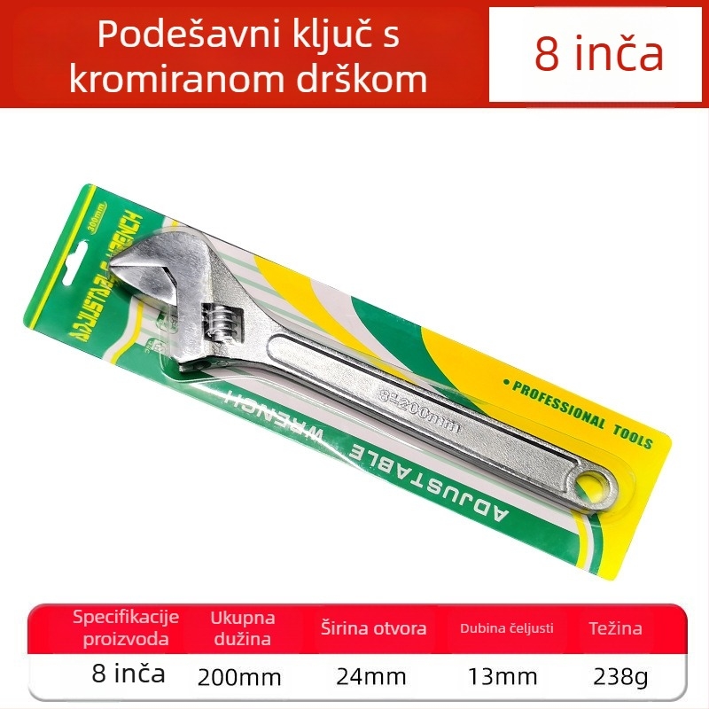 Ključ s regulacijom velikog otvora, višenamjenski kupaonski i cijev ključ, ručni alati za popravak | Marke: Other; Materijal: visoko ugljično čelika; Vrsta: pokretni ključ