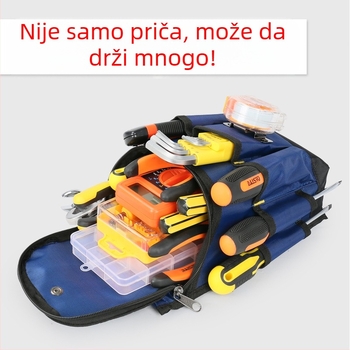 Pojasna torba za alate za električare i stolare, debelo platno, višefunkcionalna visića torba