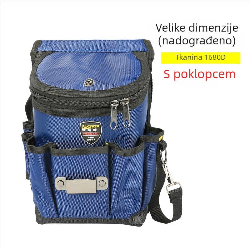 Pojasna torba za alate za električare i stolare, debelo platno, višefunkcionalna visića torba