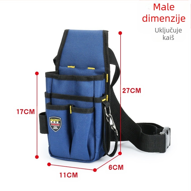 Pojasna torba za alate za električare i stolare, debelo platno, višefunkcionalna visića torba