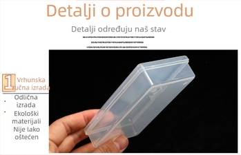 Prozirna plastična mini kutija za skladištenje s poklopcem za elektroničke dijelove i vijke — otporna na prašinu, 18 L, japanski stil, proizvedeno u Japanu