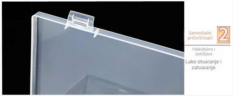 Prozirna plastična mini kutija za skladištenje s poklopcem za elektroničke dijelove i vijke — otporna na prašinu, 18 L, japanski stil, proizvedeno u Japanu