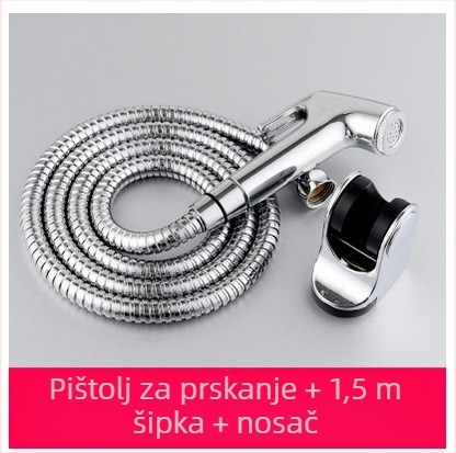 Ručni set spreja za WC, prijenosni, model PQ-858, materijal plastika, nazivni tlak 10, radna temperatura 80°C