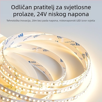 Linearna monohromatska LED traka, samoljepljiva, 12V, 120 LED, 2835 SMD