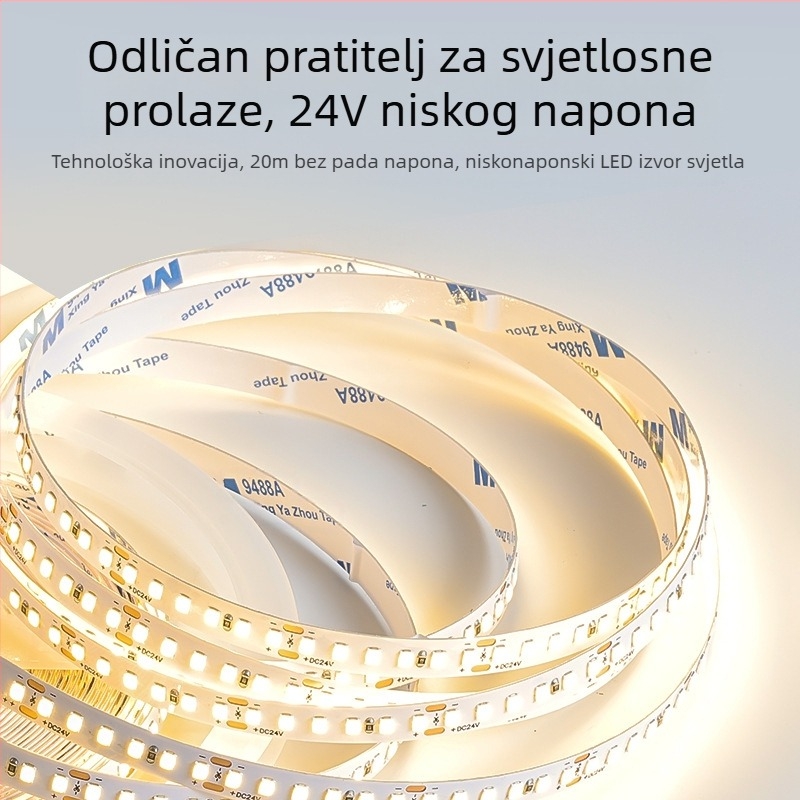 Linearna monohromatska LED traka, samoljepljiva, 12V, 120 LED, 2835 SMD