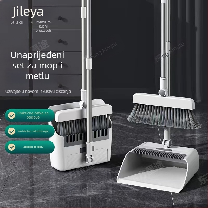 Skup metle i lopatice za prašinu - PP materijal, model 049, 1 komplet, 0,95 kg