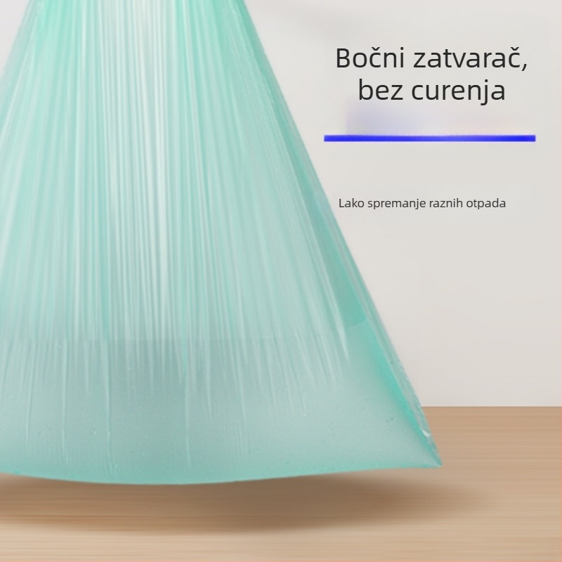 HS HDPE vrećice za smeće sa vrpcom, jednokratne, za kućnu upotrebu, debljina 0,011 mm