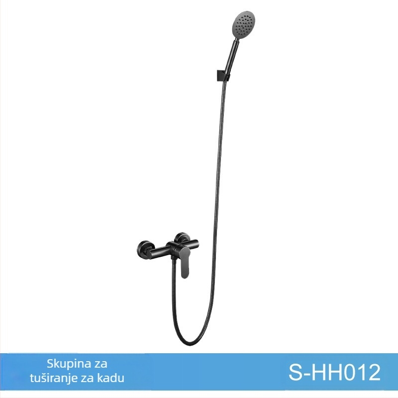 Tuš set od nehrđajućeg čelika, zidni, miješajući ventil s keramičkim kartridžom, model S-L005