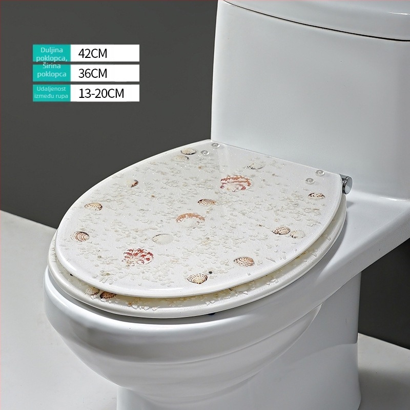 Poklop WC-a, UF smola, amortizator, stil Standard, moderni minimalistički, marka Home Now, fiksni panti