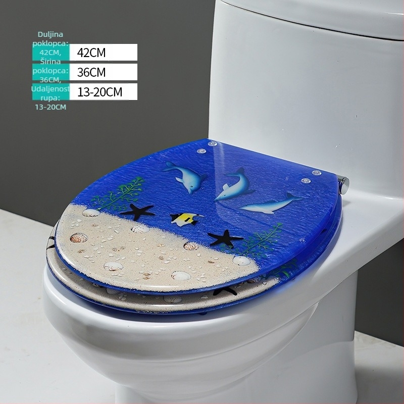 Poklop WC-a, UF smola, amortizator, stil Standard, moderni minimalistički, marka Home Now, fiksni panti