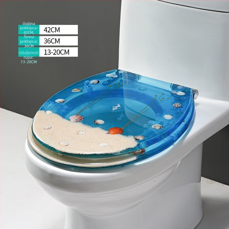 Poklop WC-a, UF smola, amortizator, stil Standard, moderni minimalistički, marka Home Now, fiksni panti