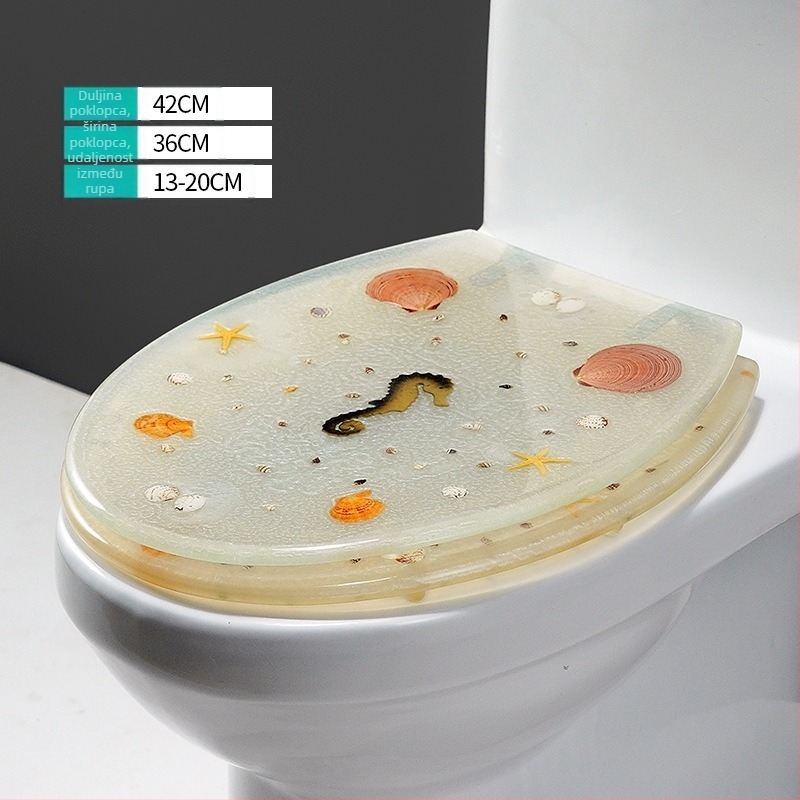 Poklop WC-a, UF smola, amortizator, stil Standard, moderni minimalistički, marka Home Now, fiksni panti