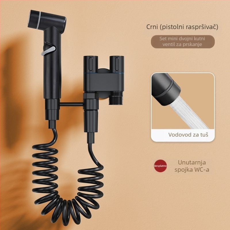 Toaletni sprej za ispiranje s bakrenim tijelom, visokotlačni booster, kućna uporaba