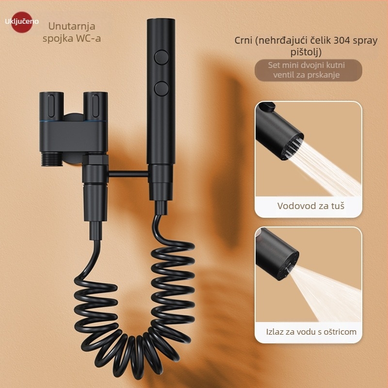 Toaletni sprej za ispiranje s bakrenim tijelom, visokotlačni booster, kućna uporaba