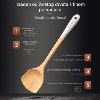 Drvena kuhinjska špatula PLYS/Pales — otporna na visoke temperature