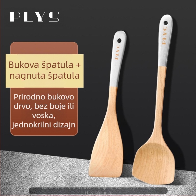 Drvena kuhinjska špatula PLYS/Pales — otporna na visoke temperature