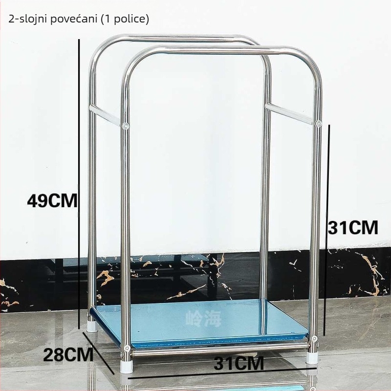 Okrugli kutni stol s prostorom za pohranu, metalna konstrukcija, model 400, montaža potrebna