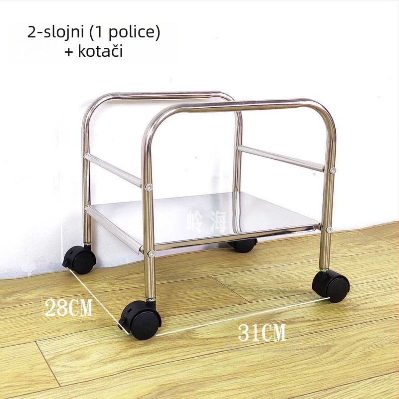 Okrugli kutni stol s prostorom za pohranu, metalna konstrukcija, model 400, montaža potrebna