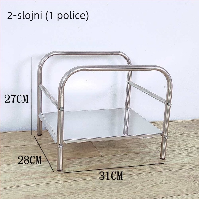 Okrugli kutni stol s prostorom za pohranu, metalna konstrukcija, model 400, montaža potrebna