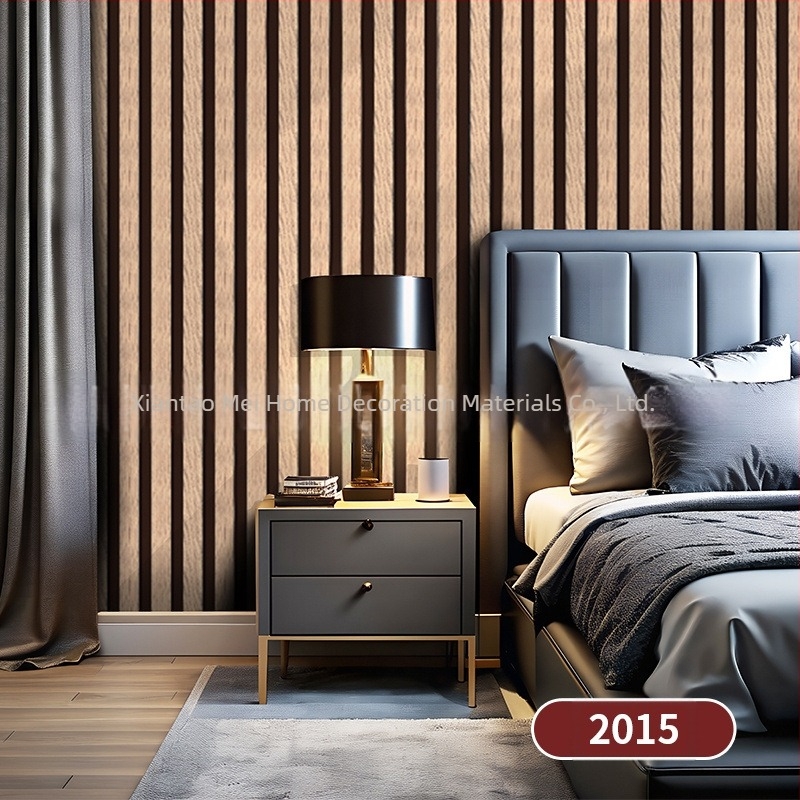 PVC zidna tapeta s uzorkom drveta, višeslojna, samoljepljiva, otporna na vlagu, posebni vizualni efekti, Novi kineski stil, za TV pozadinu