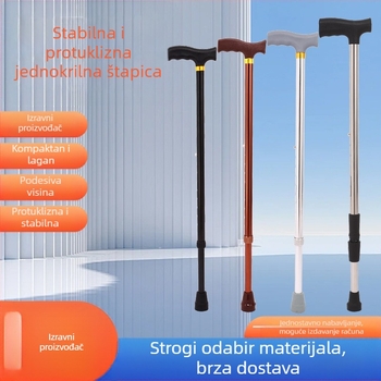 Ruilong teleskopski štap za hodanje od nehrđajućeg čelika, model 2511, lagan, protuklizan