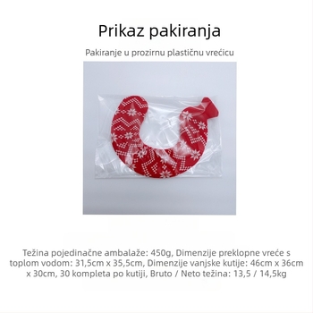 U-oblik gumena boca za toplu vodu za vrat – 450 g, napunjena vodom, dvostruka namjena toplo/hladno