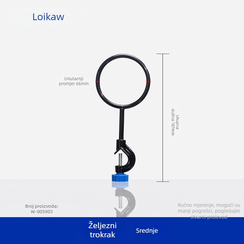 Laboratorijski metalni stalak s prstenom za boce i podrškom za grijanje staklenki