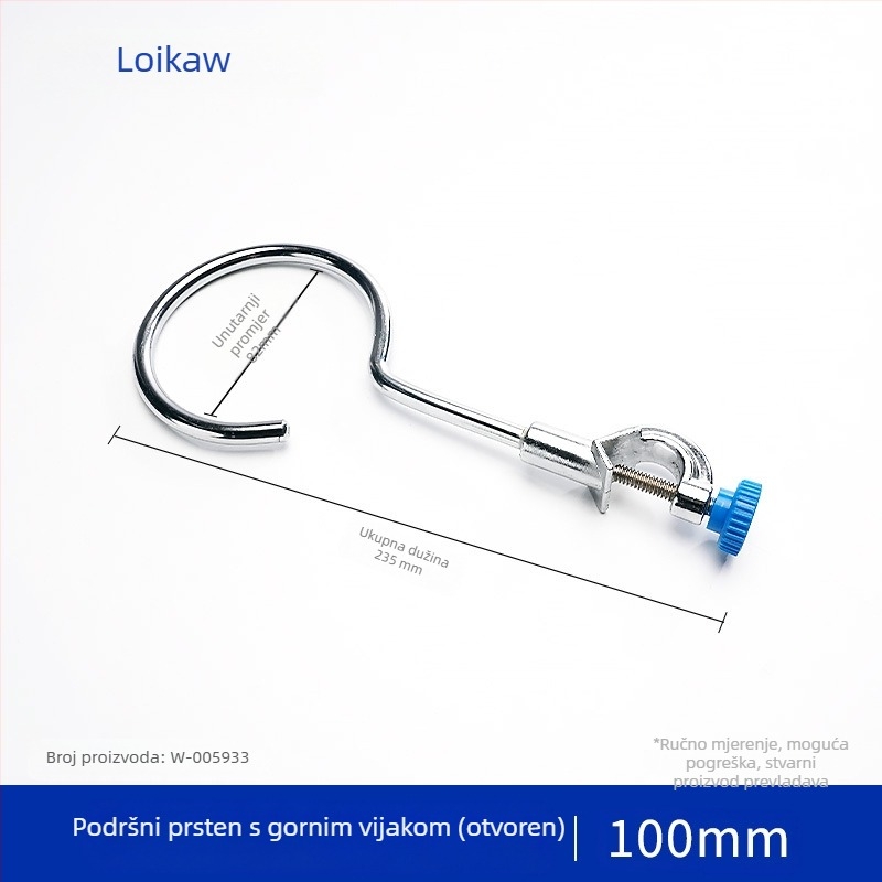 Laboratorijski metalni stalak s prstenom za boce i podrškom za grijanje staklenki