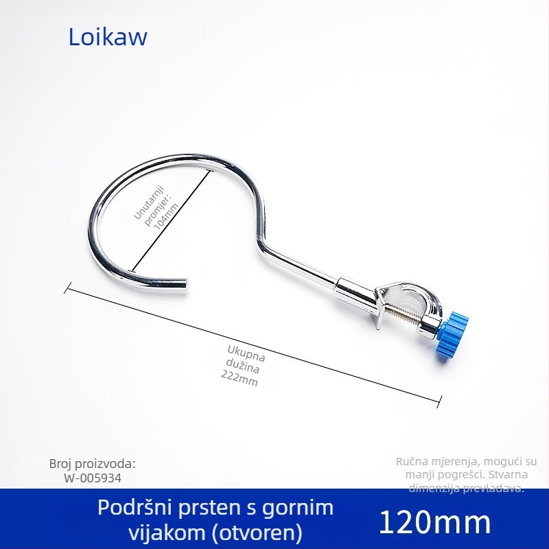 Laboratorijski metalni stalak s prstenom za boce i podrškom za grijanje staklenki