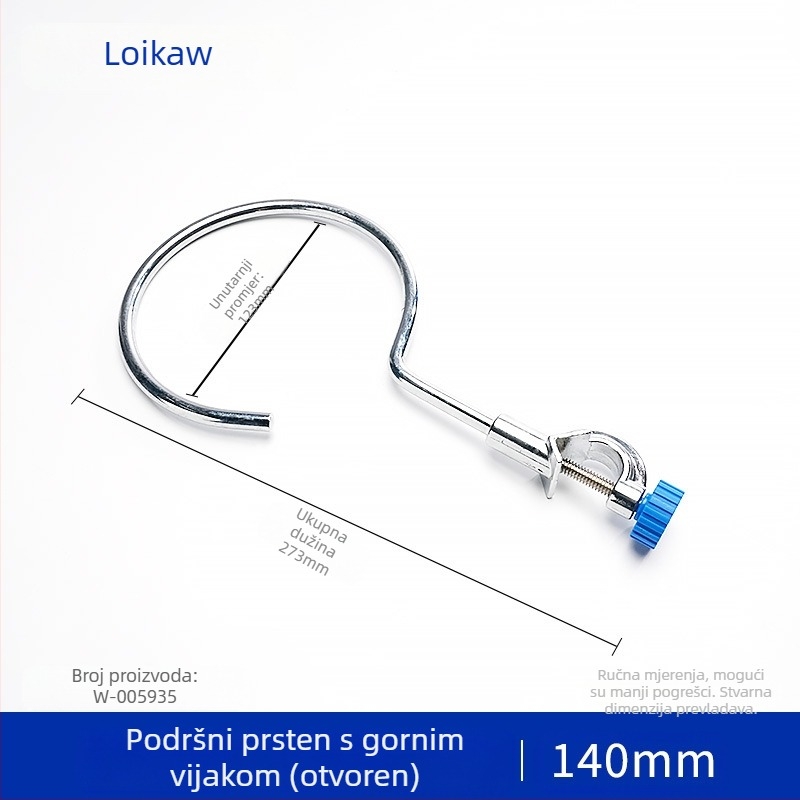 Laboratorijski metalni stalak s prstenom za boce i podrškom za grijanje staklenki