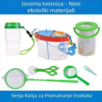 Dječja kutija za promatranje kukaca – prozirna obrazovna igračka; Materijal: ABS acrylic; DIY: Da; Višenamjenska: Da; Električno: Ne; Pogodno za uzrast 7–14 godina