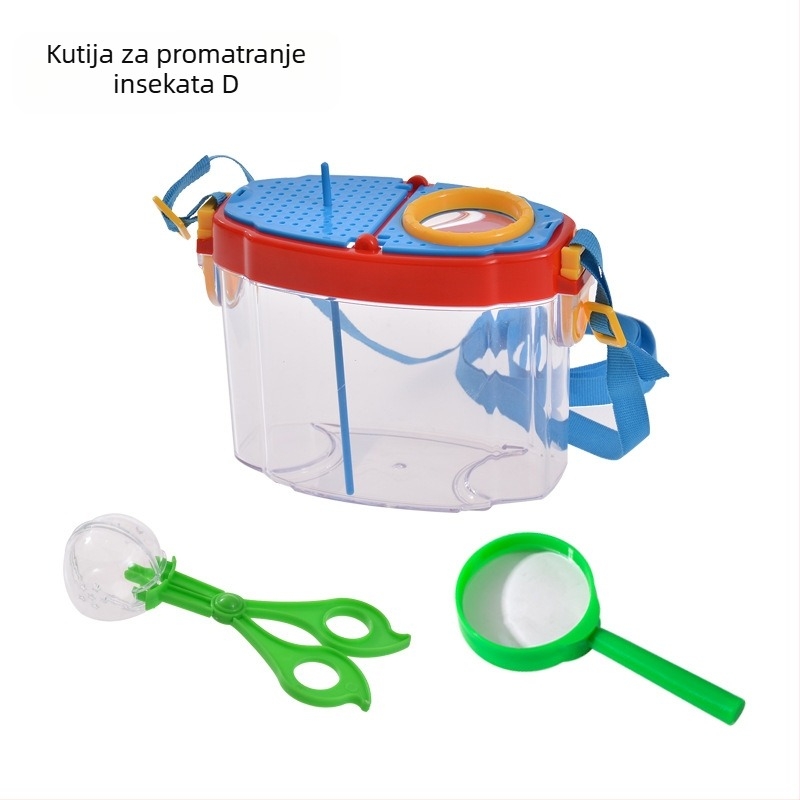 Dječja kutija za promatranje kukaca – prozirna obrazovna igračka; Materijal: ABS acrylic; DIY: Da; Višenamjenska: Da; Električno: Ne; Pogodno za uzrast 7–14 godina