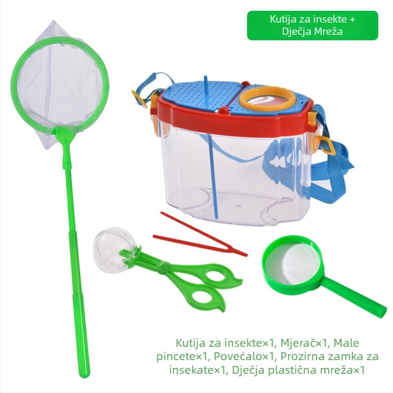 Dječja kutija za promatranje kukaca – prozirna obrazovna igračka; Materijal: ABS acrylic; DIY: Da; Višenamjenska: Da; Električno: Ne; Pogodno za uzrast 7–14 godina