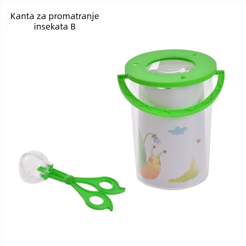 Dječja kutija za promatranje kukaca – prozirna obrazovna igračka; Materijal: ABS acrylic; DIY: Da; Višenamjenska: Da; Električno: Ne; Pogodno za uzrast 7–14 godina
