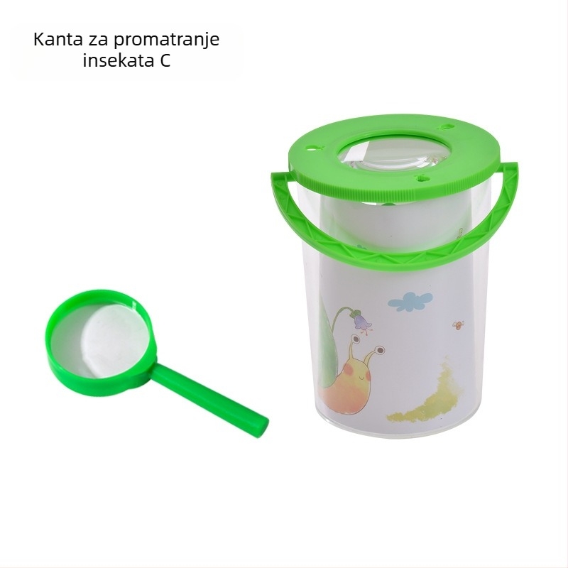 Dječja kutija za promatranje kukaca – prozirna obrazovna igračka; Materijal: ABS acrylic; DIY: Da; Višenamjenska: Da; Električno: Ne; Pogodno za uzrast 7–14 godina