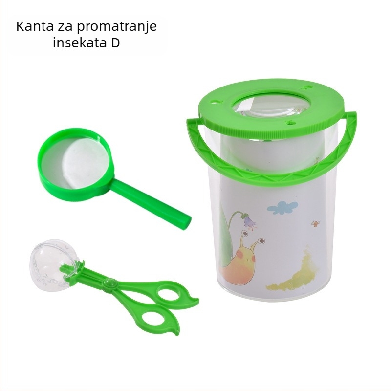Dječja kutija za promatranje kukaca – prozirna obrazovna igračka; Materijal: ABS acrylic; DIY: Da; Višenamjenska: Da; Električno: Ne; Pogodno za uzrast 7–14 godina