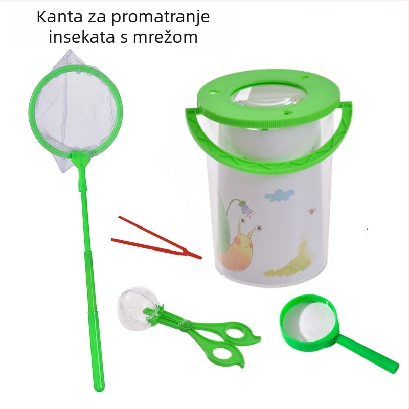 Dječja kutija za promatranje kukaca – prozirna obrazovna igračka; Materijal: ABS acrylic; DIY: Da; Višenamjenska: Da; Električno: Ne; Pogodno za uzrast 7–14 godina