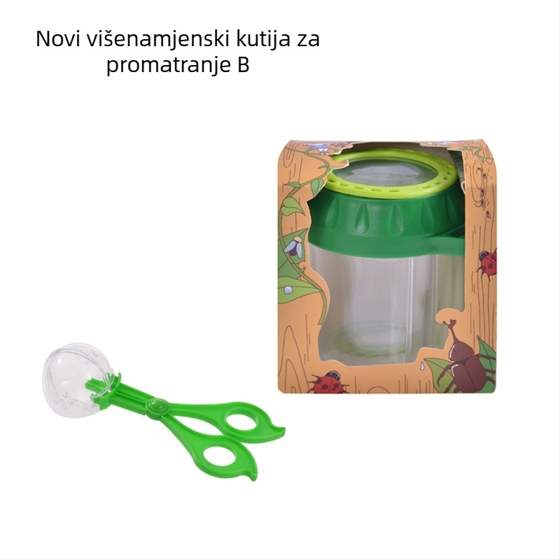 Dječja kutija za promatranje kukaca – prozirna obrazovna igračka; Materijal: ABS acrylic; DIY: Da; Višenamjenska: Da; Električno: Ne; Pogodno za uzrast 7–14 godina