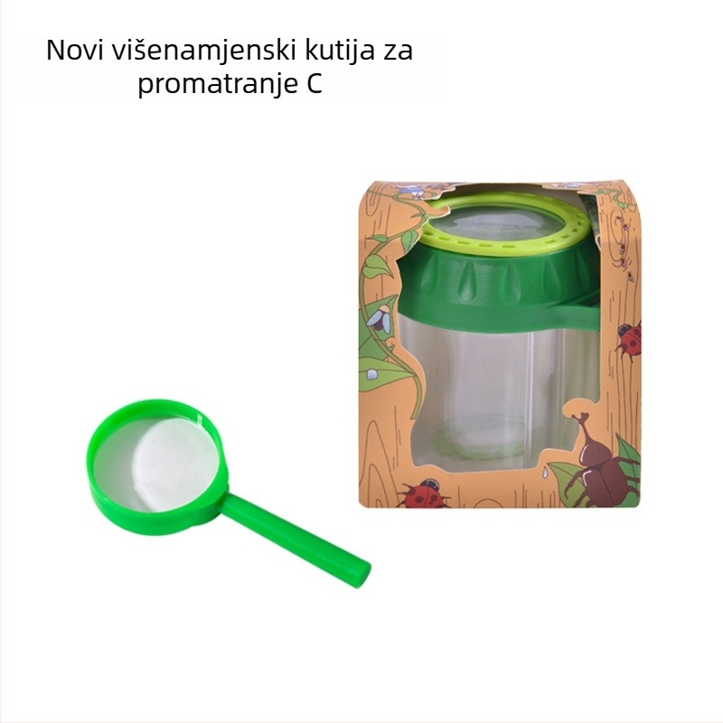 Dječja kutija za promatranje kukaca – prozirna obrazovna igračka; Materijal: ABS acrylic; DIY: Da; Višenamjenska: Da; Električno: Ne; Pogodno za uzrast 7–14 godina