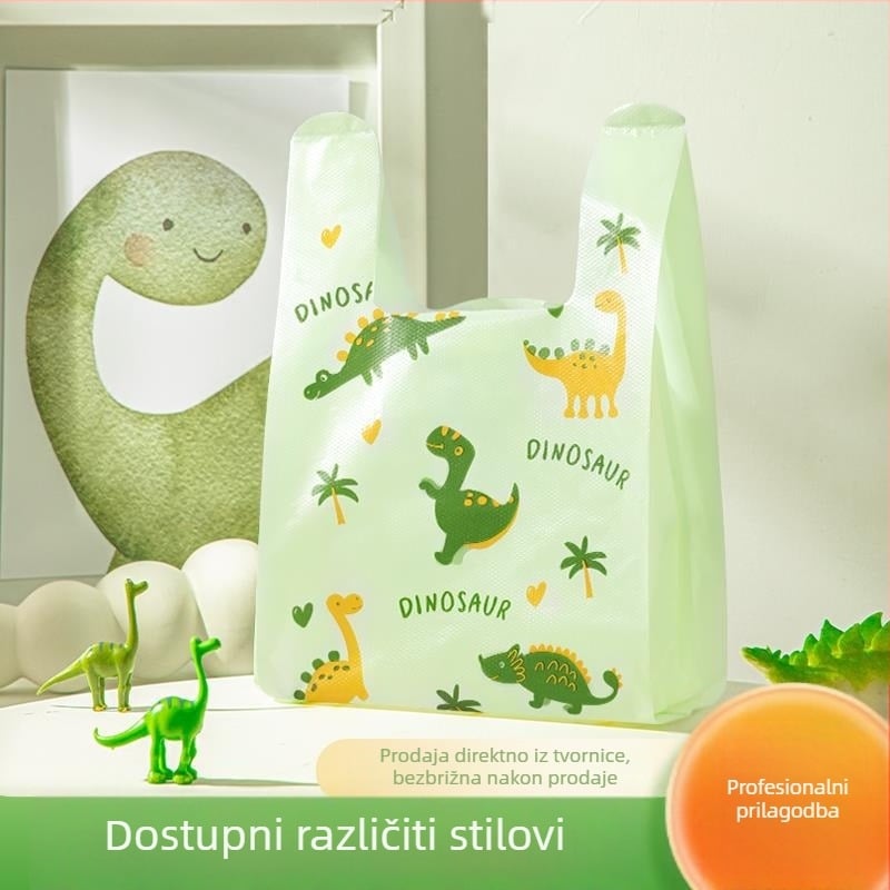 Debele plastične vrećice za dostavu hrane, prehrambena kvaliteta, jednokratne, prilagodljive