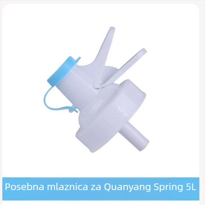 Naju slavina za bocu vode s kapicom protiv prašine, plast prehrambene kvalitete, moderan minimalistički dizajn