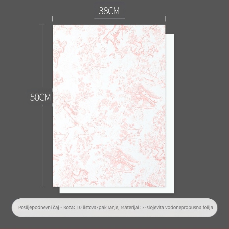 Papir za omatanje buketa | Materijal: papir s perjem | Ručno izrađena ambalaža | Vanjska ambalaža | Dostupno na skladištu